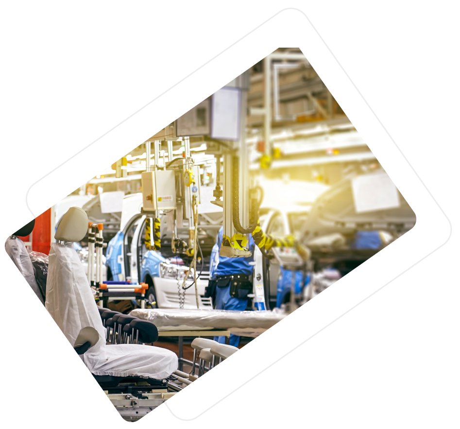 Production line where automotive labels might be used